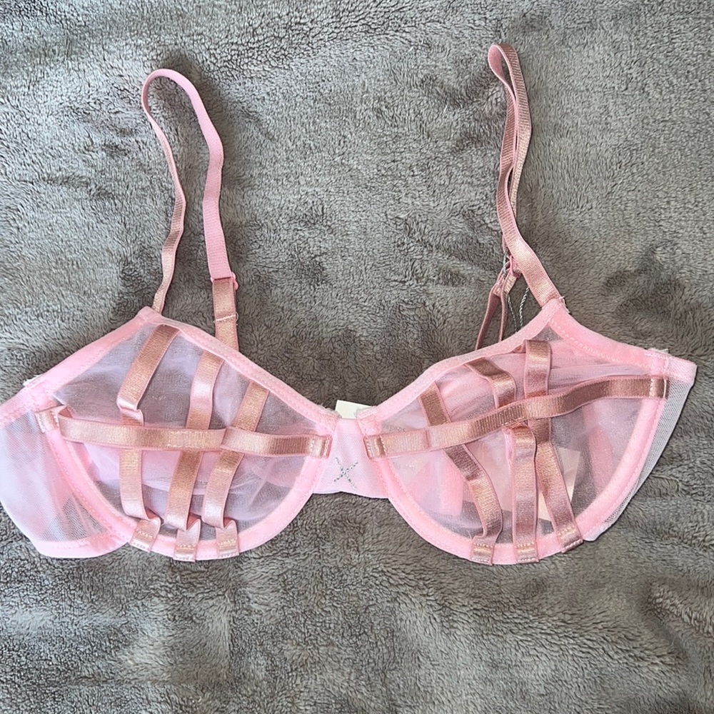 Boutine LA Beverly Pink Peep Underwear Top